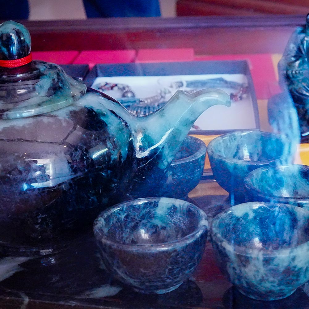 image of interior of items and atefacts in the Wo Hing Chinese Museum in Lahaina.